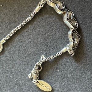 Vintage Louis Hill 3 hearts Sterling silver bracelet